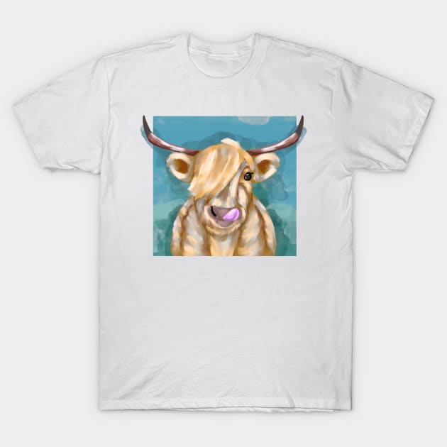 Blonde cow T-Shirt by Antiope